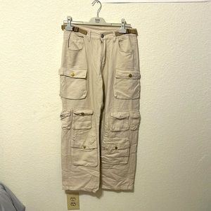 Beige Cargo pants
